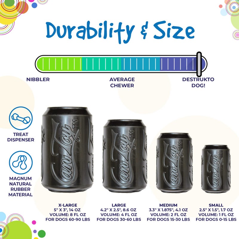 SodaPup Magnum Soda Can â€“ Dog Treat Dispenser & Chew Toy Made in USA from Our Most Durable Non-Toxic, Pet-Safe, Food Safe Natural Rubber for Mental Stimulation, Problem Chewing, Calm Nerves, & More - Image 5